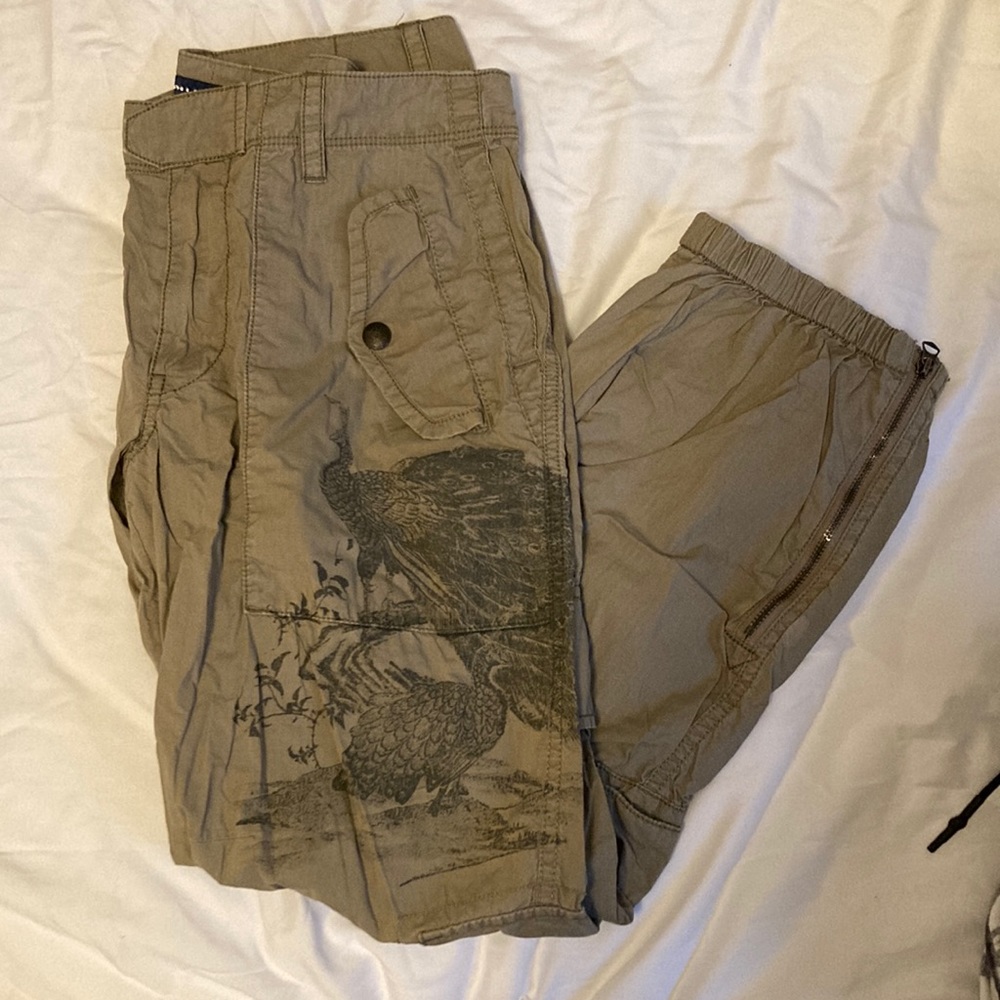Peacock Cargo Pants